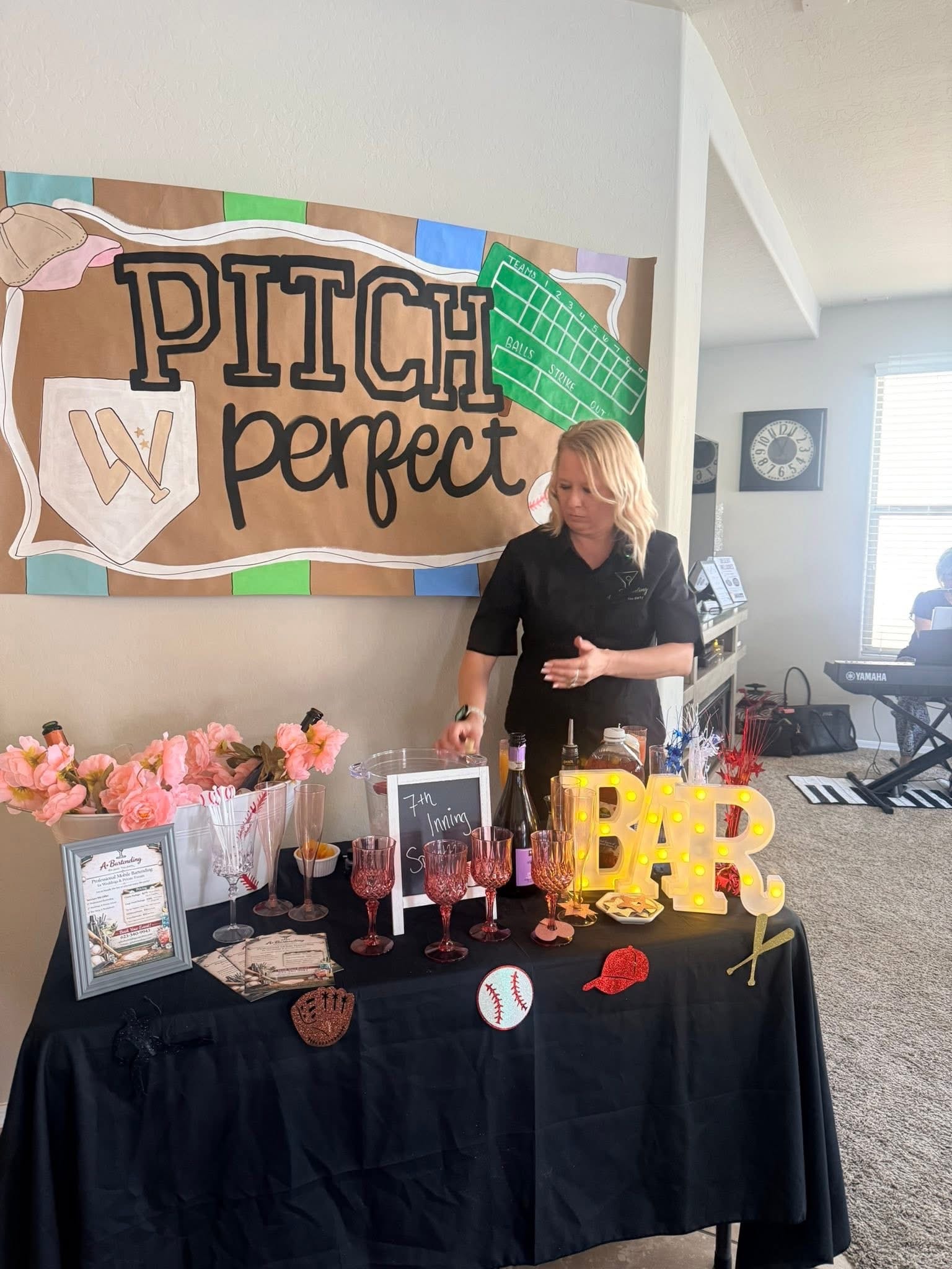 A Plus Bartending bar at a private event
