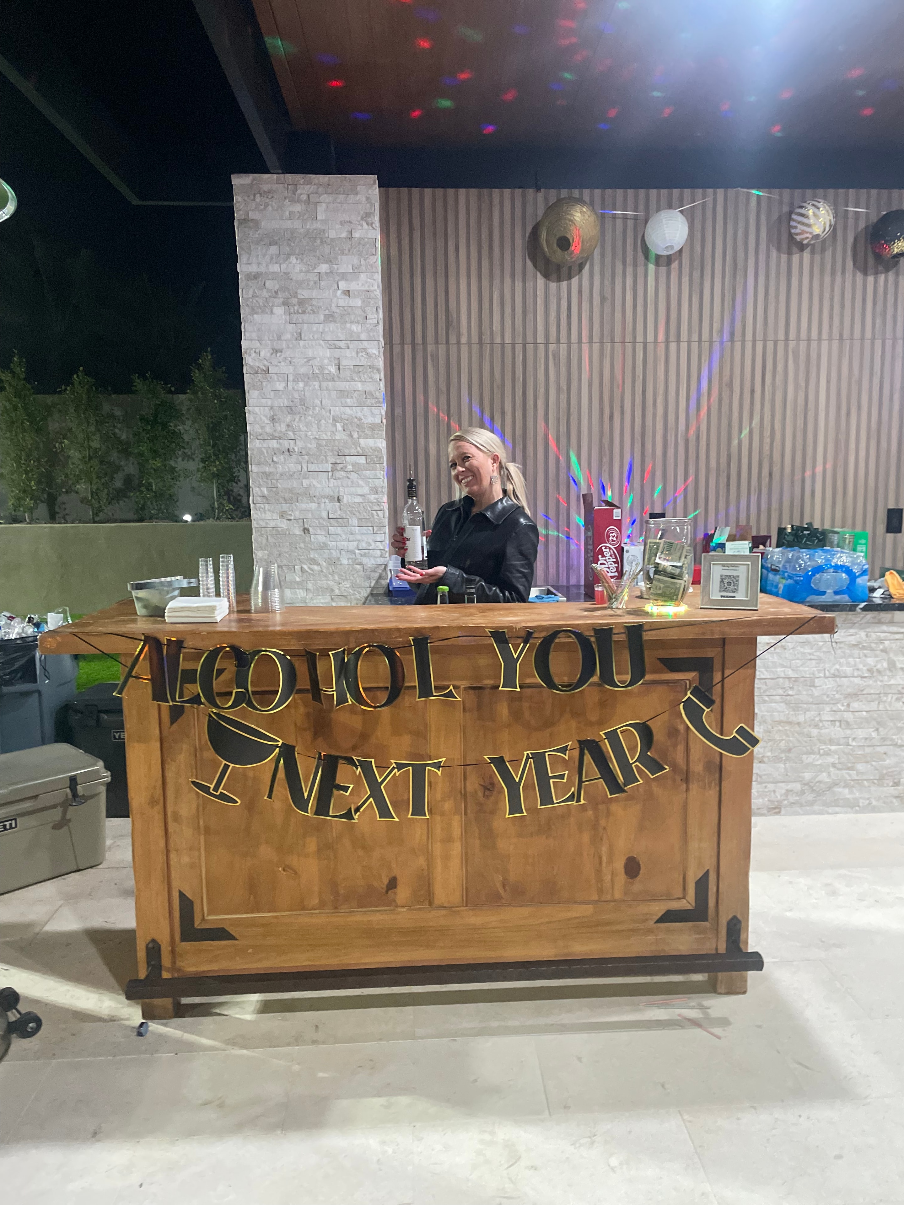 Guests having fun at a private event
